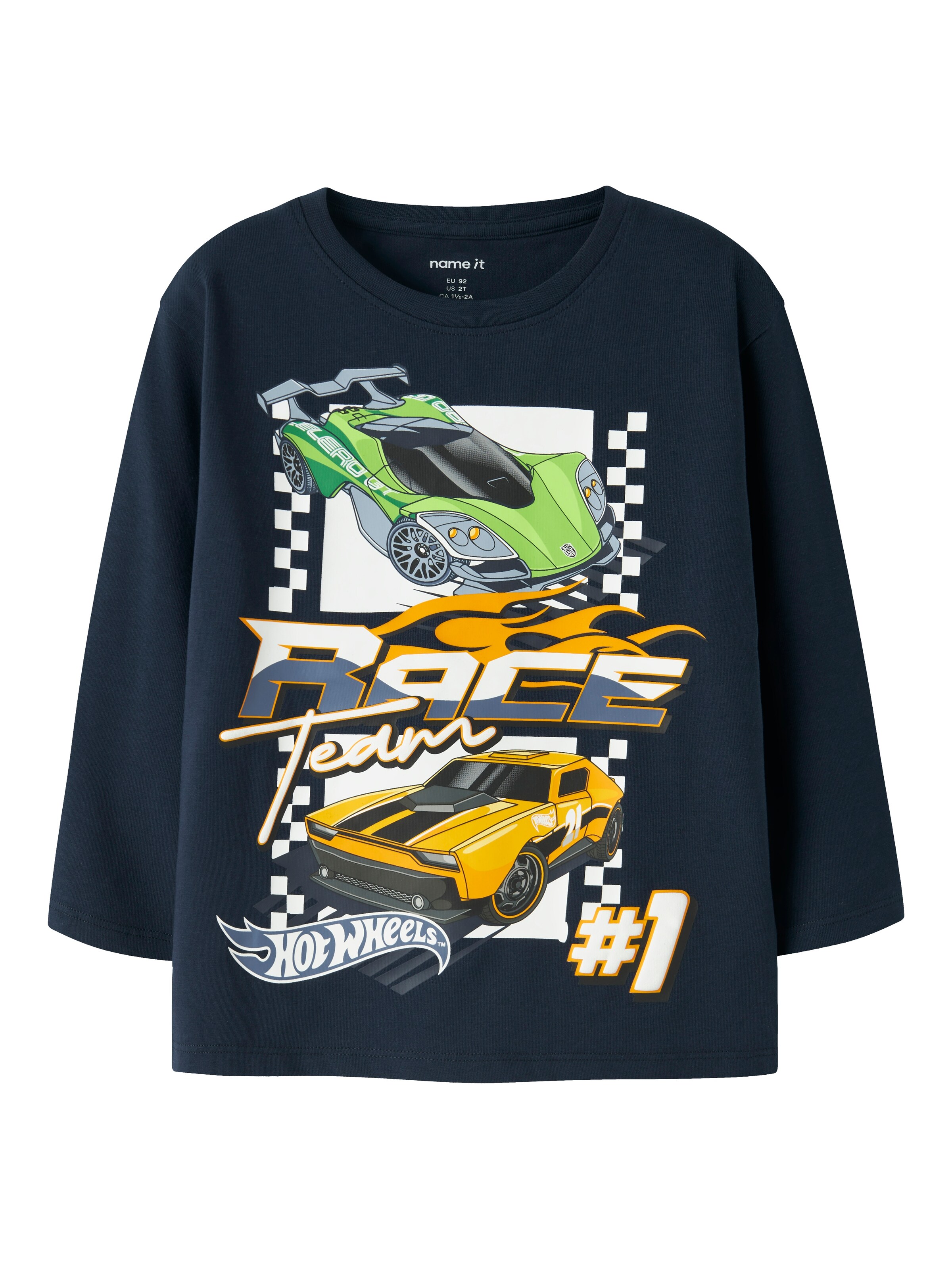 NAME IT - Camiseta 'NMMJUNIOR HOTWHEELS' en azul: frente