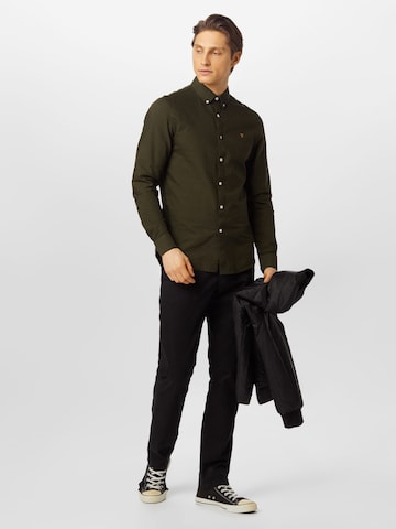 Coupe slim Chemise 'BREWER' FARAH en vert