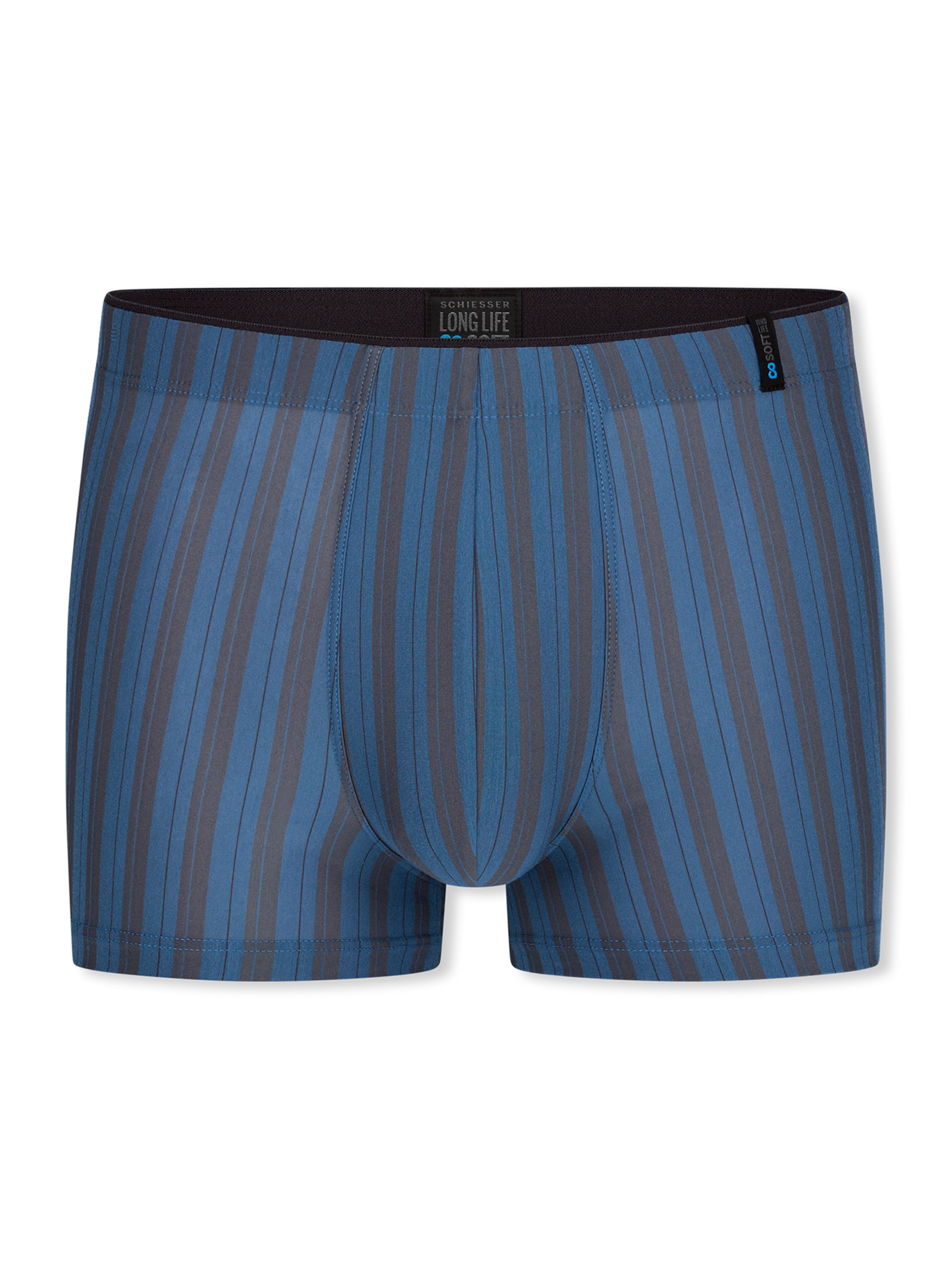 Boxers ' Long Life Soft ' SCHIESSER en bleu : devant