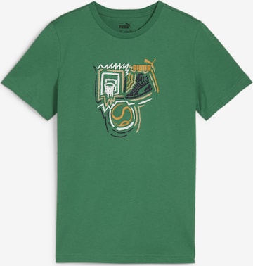 PUMA Shirt 'Year of Sports' in Green: front