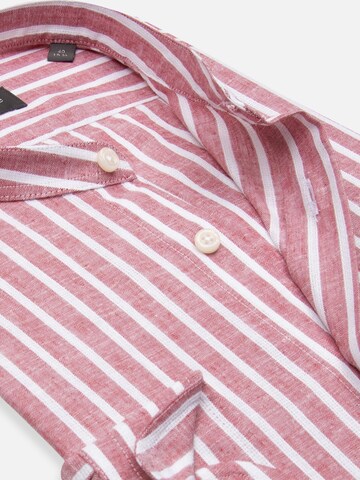 Slim fit Camicia business 'Caravaggio' di 7Camicie in rosso