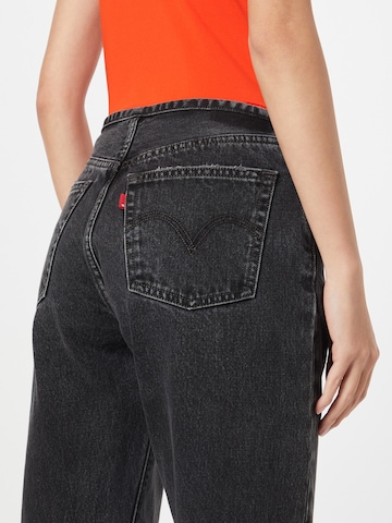 LEVI'S ® Regular Jeans '501 Jeans Mini Waist' in Zwart