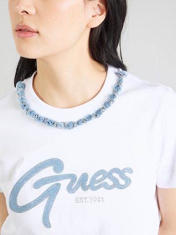 GUESS Koszulka w kolorze biały