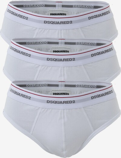 DSQUARED2 Slip 3stk. in rot / schwarz / weiß, Produktansicht