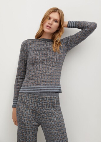 MANGO Sweater 'Nico' in Blue: front