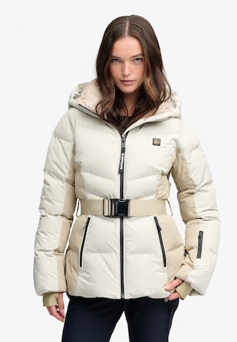 Veste de sport 'Luxe' Superdry & Co en beige : devant