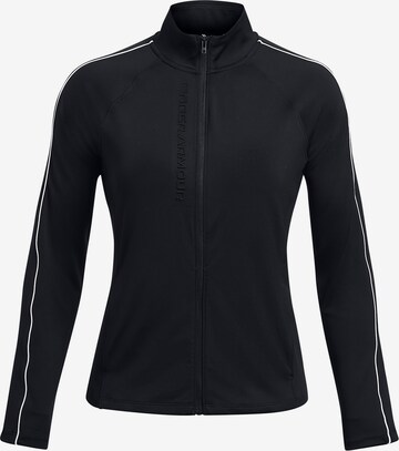 UNDER ARMOUR Athletic Zip-Up Hoodie in Black: front