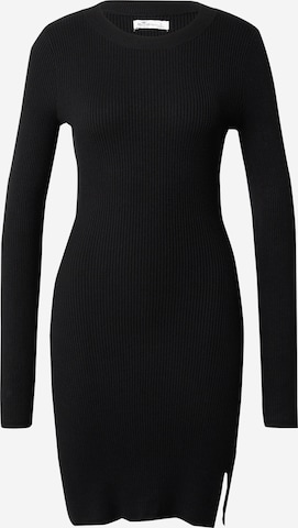 HOLLISTER Stickad klänning i svart: framsida