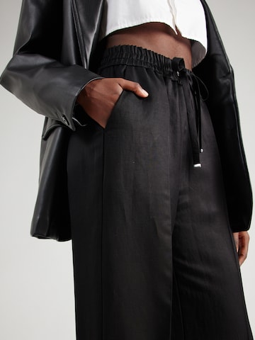 BOSS Black Regular Trousers with creases 'Tabuta' in Black