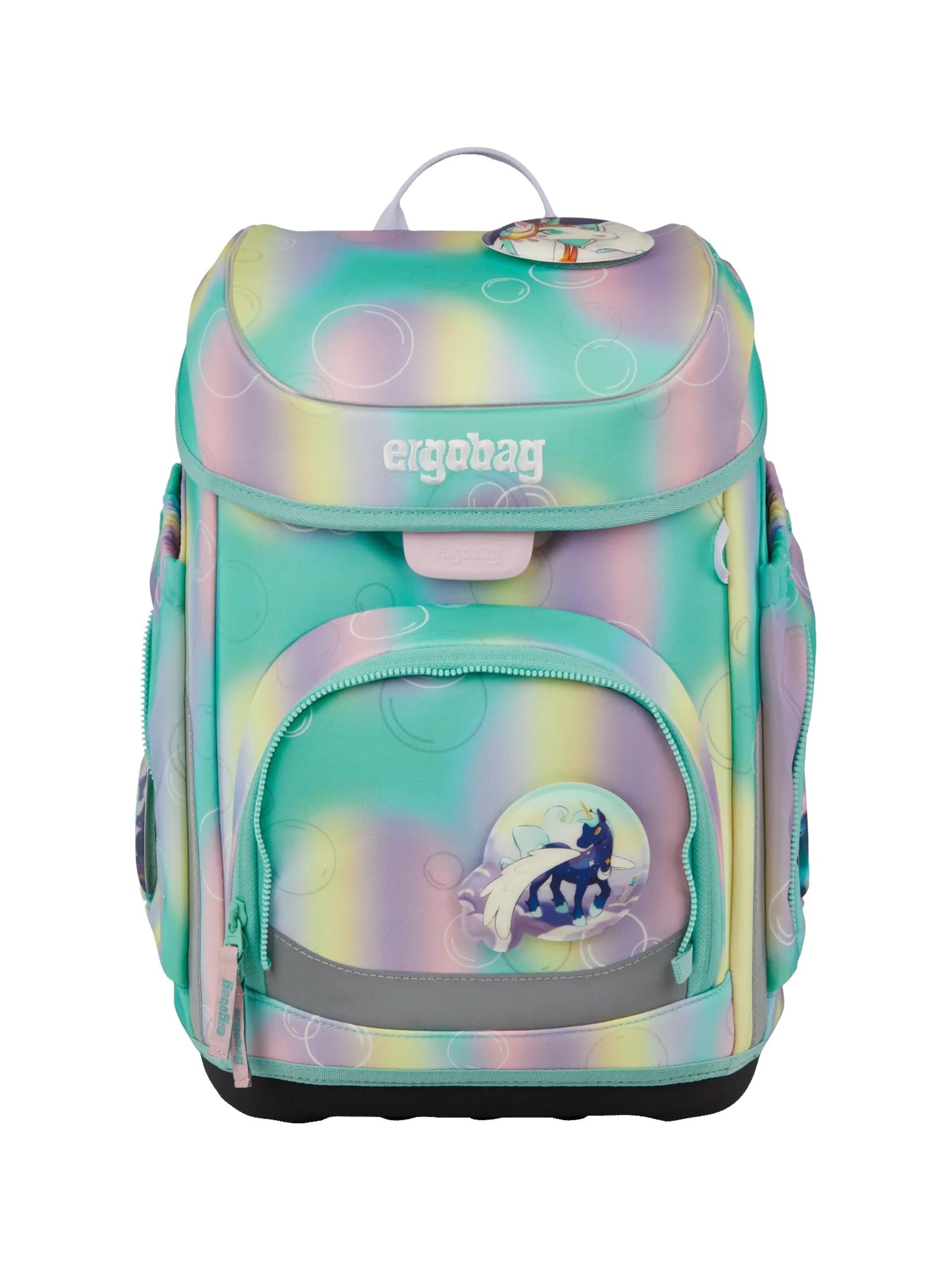 ergobag Backpack 'Schulranzen-Set cubo Set' in Green