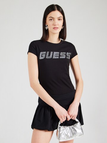 Maglietta 'NEW KIARA' di GUESS in nero: frontale