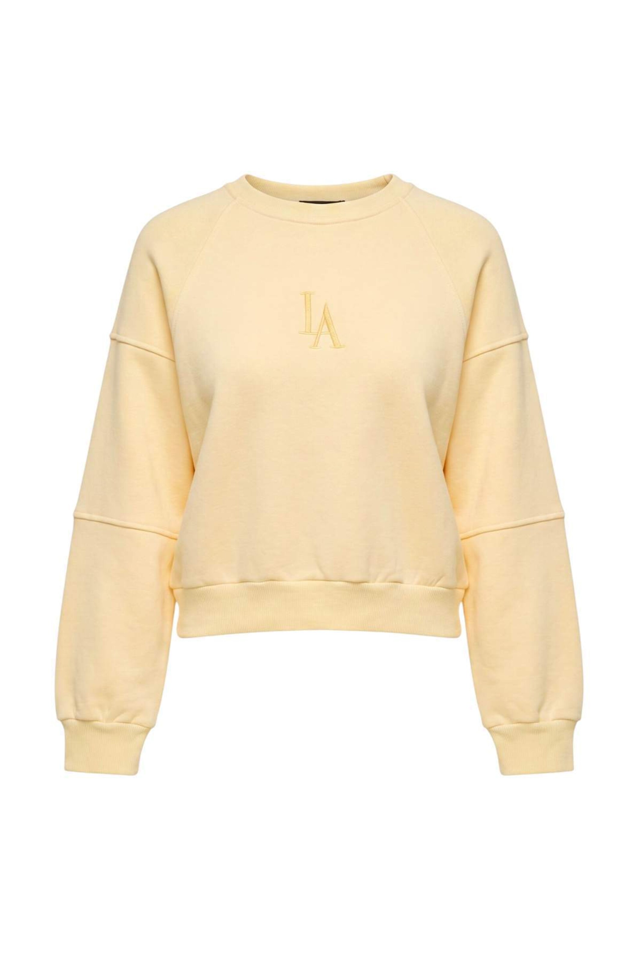 Sweat-shirt Trendyol en jaune : devant