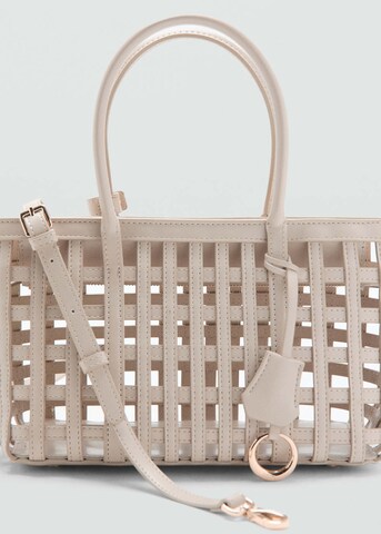 MANGO Handbag 'Cesta' in White
