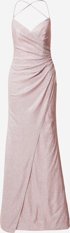 LUXUAR - Vestido de festa em rosa: frente