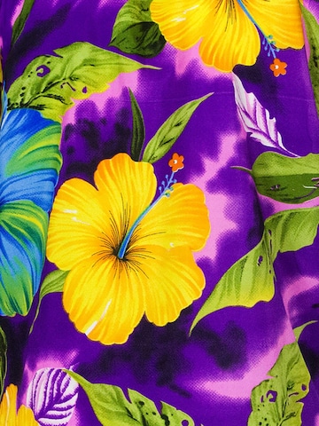 King Kameha Strandlaken 'Big Flower' in Lila
