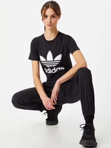 ADIDAS ORIGINALS Shirt 'Adicolor Classics Trefoil' in Black | ABOUT YOU