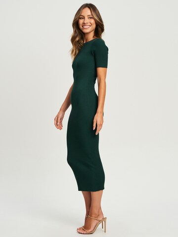 Robe 'LEONA' Tussah en vert