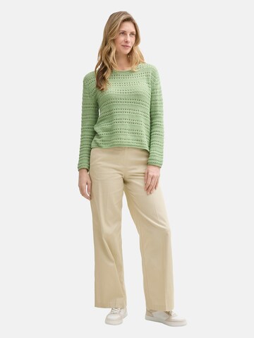 TOM TAILOR Sweater in Green