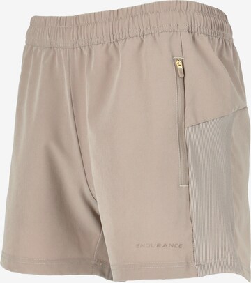 ENDURANCE Regular Workout Pants 'Medear' in Beige