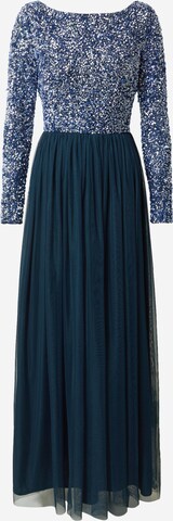 LACE & BEADS Společenské šaty 'Carrey' – modrá: přední strana