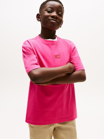 T-Shirt TOMMY HILFIGER en rose : devant