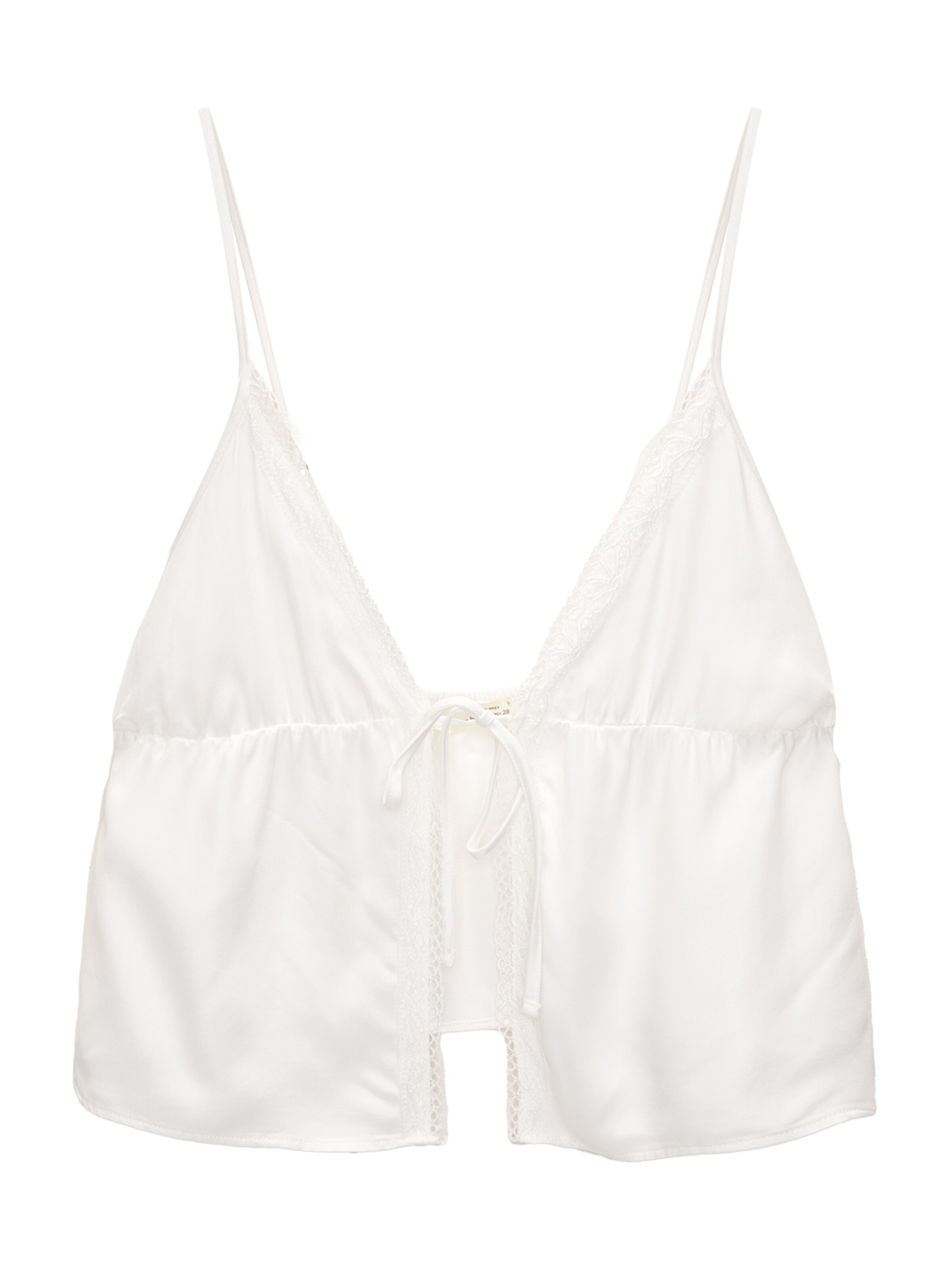 Pull&Bear Top - Biela: predná strana