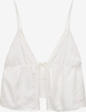 Pull&Bear Topp i vit: framsida