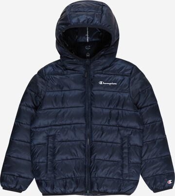 Champion Authentic Athletic Apparel Between-Season Jacket 'Legacy' in Blue: front