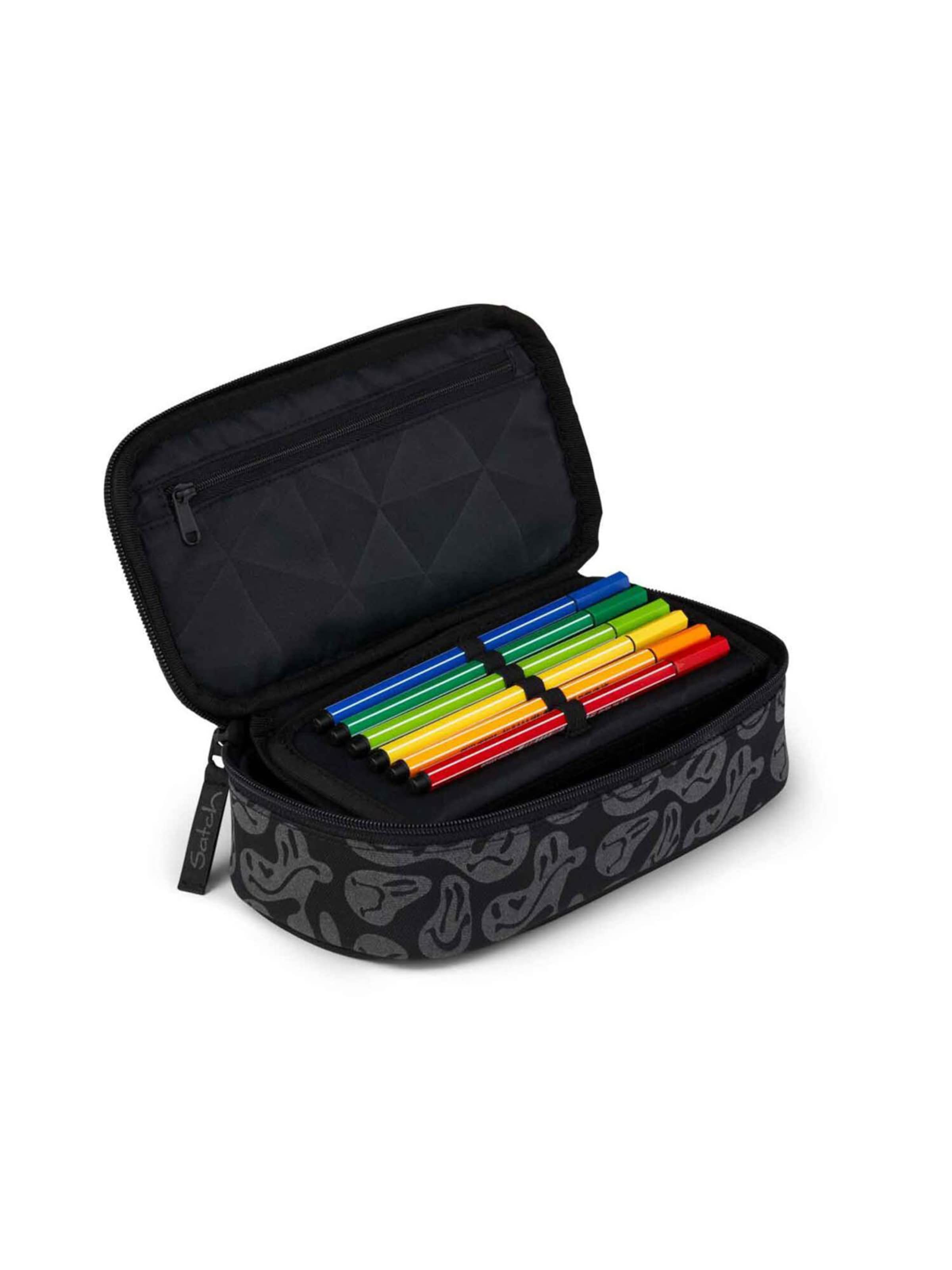 Satch Rugzak 'Blurry Faces Special Edition' in Zwart