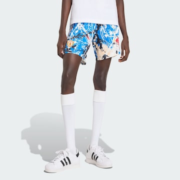 ADIDAS PERFORMANCE Regular Sportbroek 'Manchester United Stone Roses' in Blauw: voorkant
