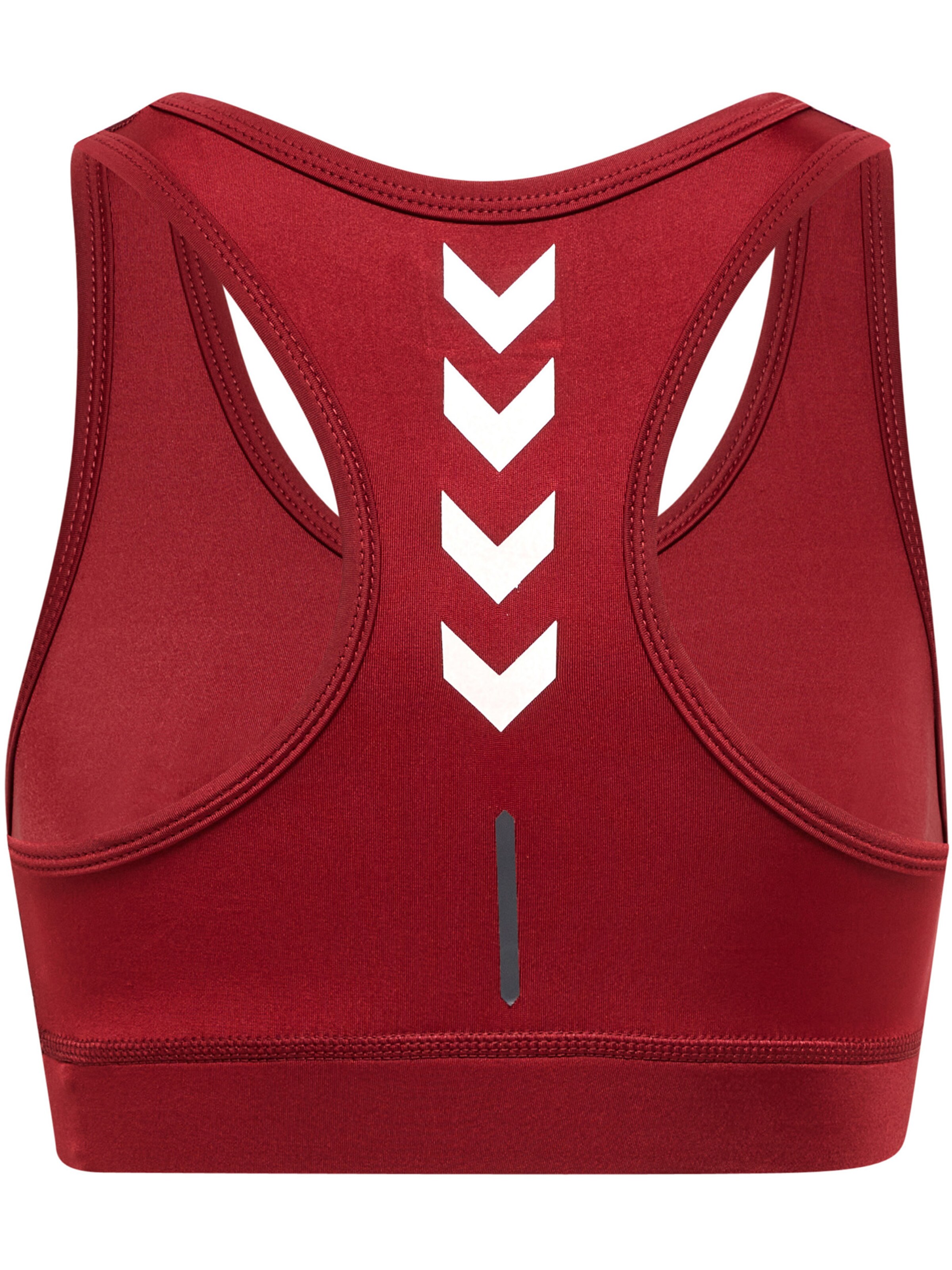 Hummel Bustier Sports-BH i rød