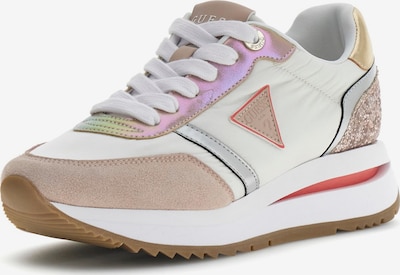 GUESS Tenisky 'Eagar' - hnědá / zlatá / stříbrná / bílá, Produkt