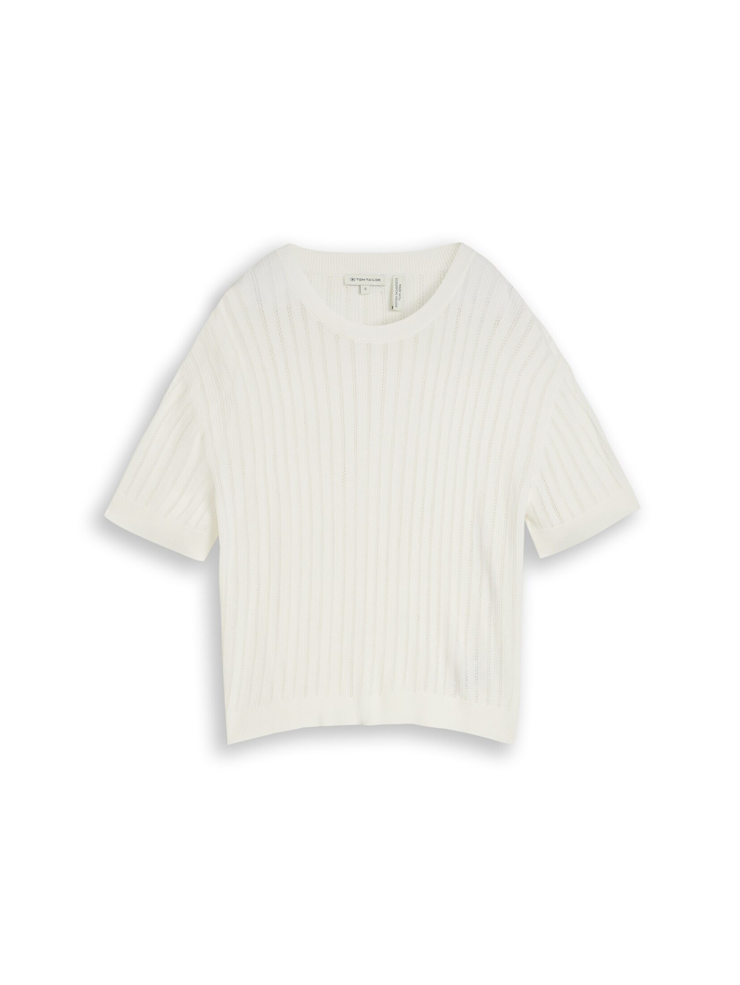 TOM TAILOR Pullover in Weiß: Vorderseite
