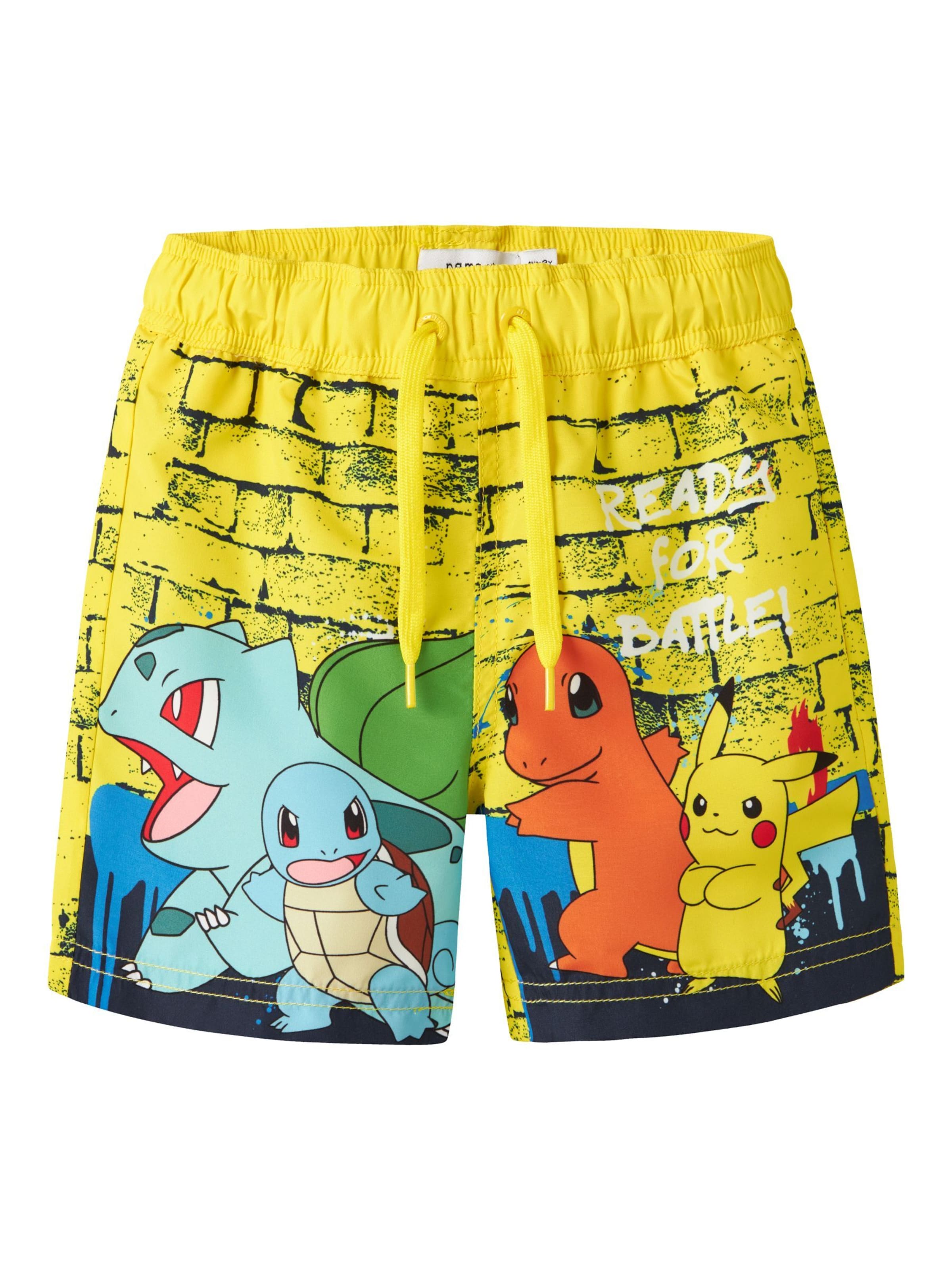 NAME IT Zwemshorts 'Pokémon' in Geel: voorkant