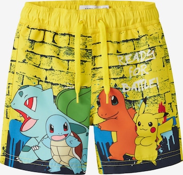 NAME IT Zwemshorts 'Pokémon' in Geel: voorkant