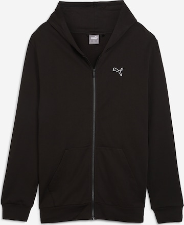 PUMA Zip-Up Hoodie 'Better Essentials' in Black: front