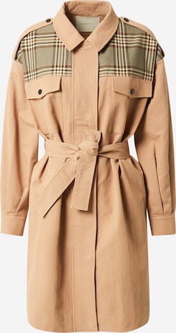 Kaffe Between-Seasons Coat in Beige: front