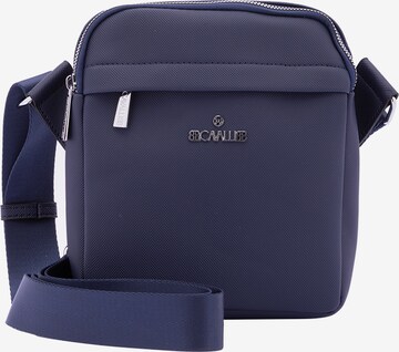 Borsa a tracolla 'Borsa a Tracolla B Cavalli Poliestere Zip Nera 19x21x6 cm' di B. Cavalli in blu: frontale