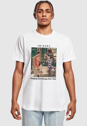 ABSOLUTE CULT Shirt 'Friends - Happy Christmas Eve' in Wit: voorkant