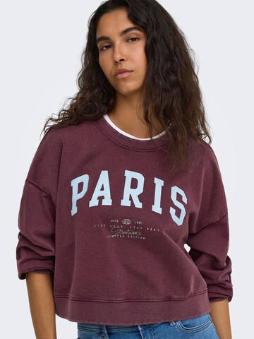 ONLY Sweatshirt in Rood