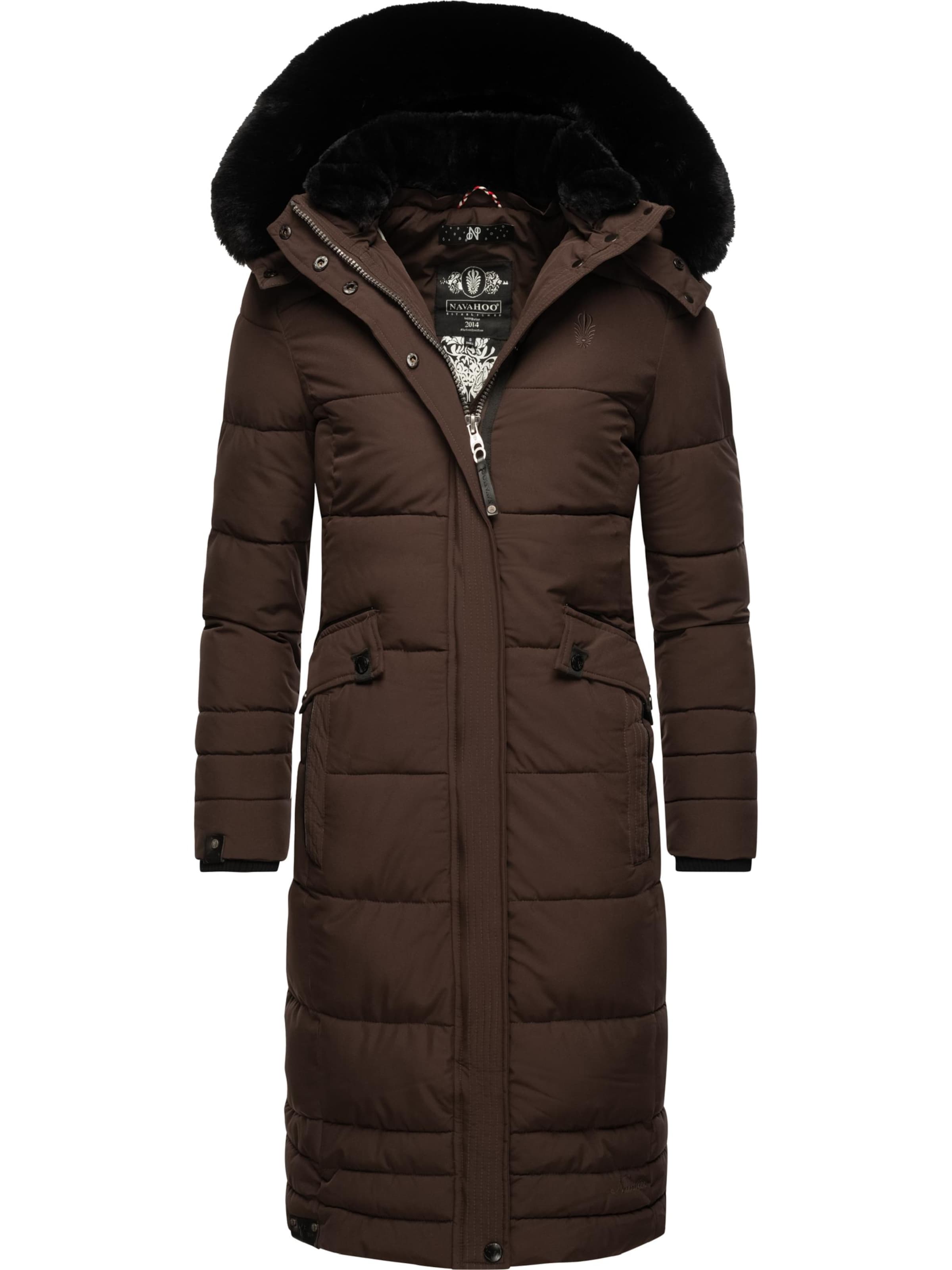 NAVAHOO Winter coat 'Fahmiyaa' in Brown: front