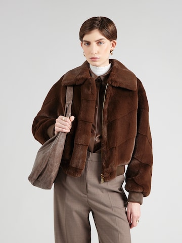 GUESS by Marciano Prechodná bunda 'MAYA' - Hnedá: predná strana