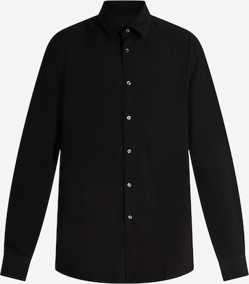 LOW BRAND Regular Fit Hemd in Schwarz: Vorderseite