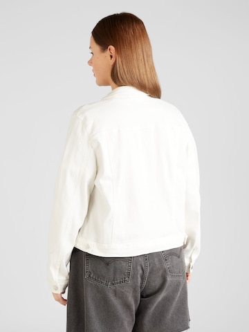 Vero Moda Curve Between-Season Jacket 'WILD SOYA' in White