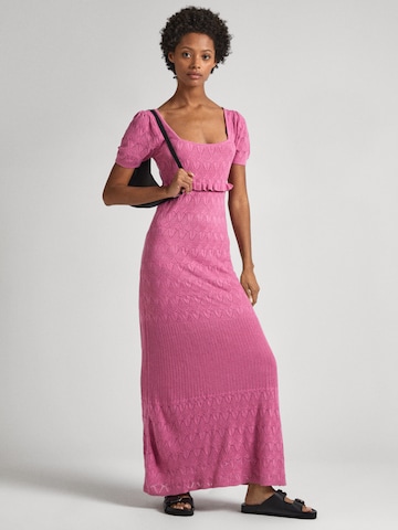 Pepe Jeans Knitted dress 'GOLDIE' in Pink: front