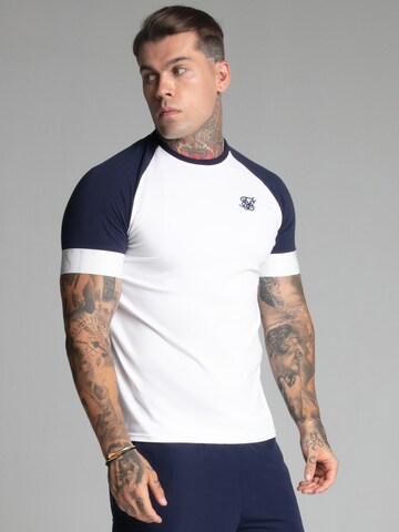 SikSilk Shirt 'Tech' in White: front