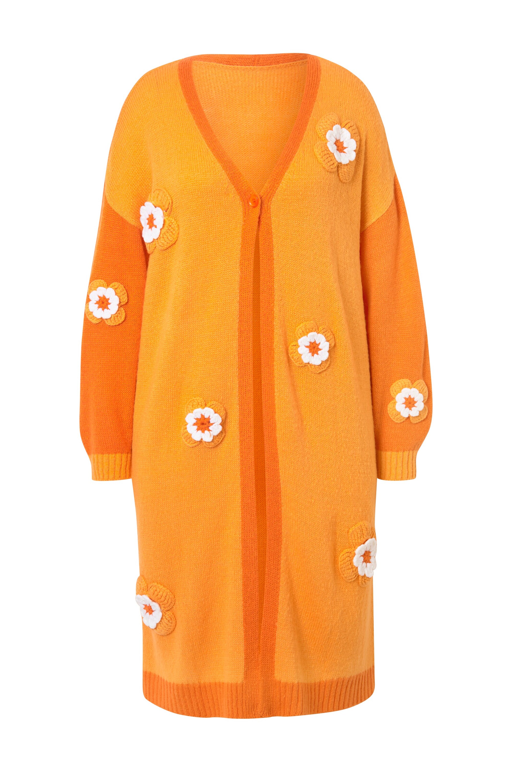 MIAMODA Strickjacke in Orange: Vorderseite