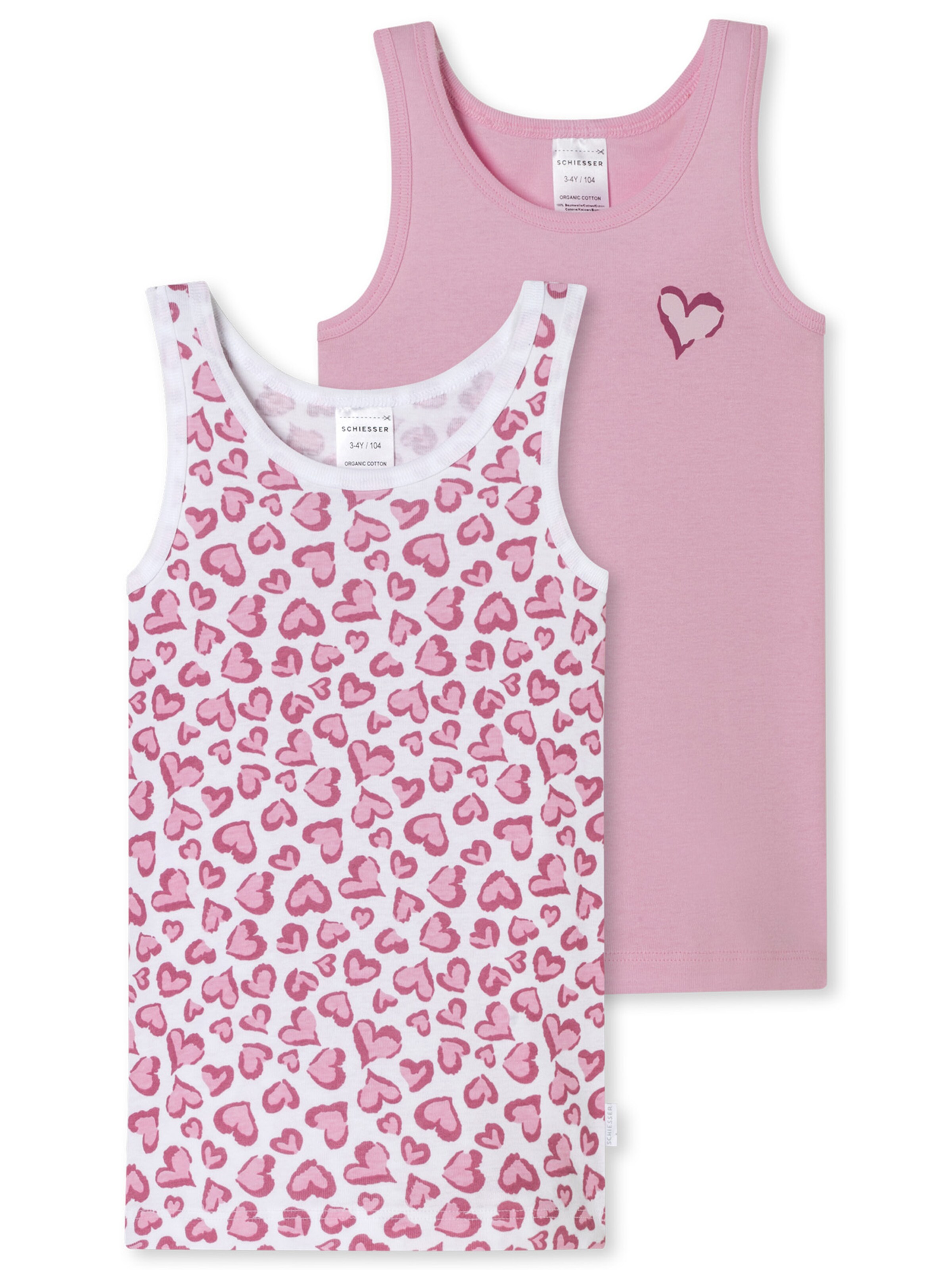 Maillot de corps ' Fine' SCHIESSER en rose : devant