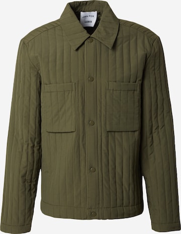 DAN FOX APPAREL Демисезонная куртка 'Edward' в Зеленый: спереди