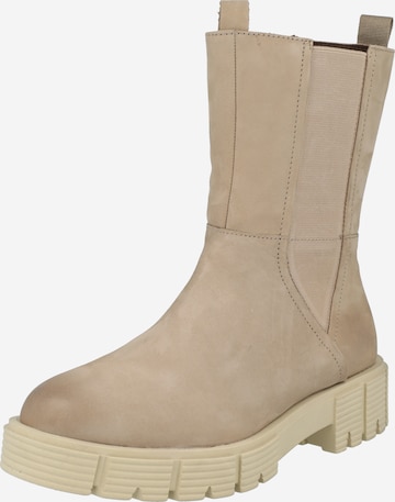 CAPRICE Chelsea boots in Beige: front